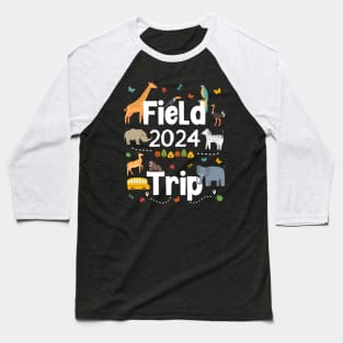 Field Trips 2024 Safari Zoo Kindergarten Teacher School Kids Baseball T-Shirt